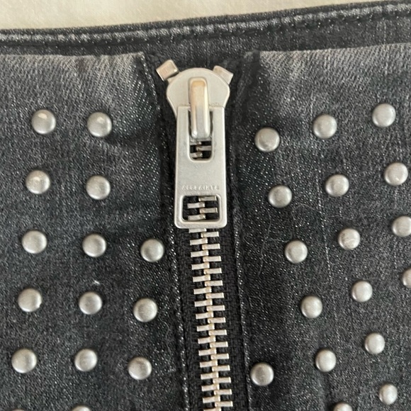 AllSaints Denim Mini Skirt-Sz 2 but fits 00 - Picture 5 of 6